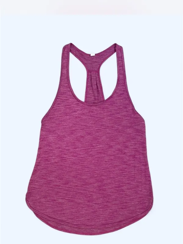 Lululemon 105 Singlet tank top Heathered cranberry activewear yoga Pilates gym 4 - Image 5