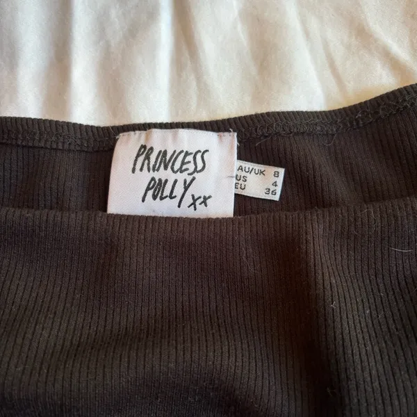 Princess Polly Black Long Sleeve Crop Top - Image 4