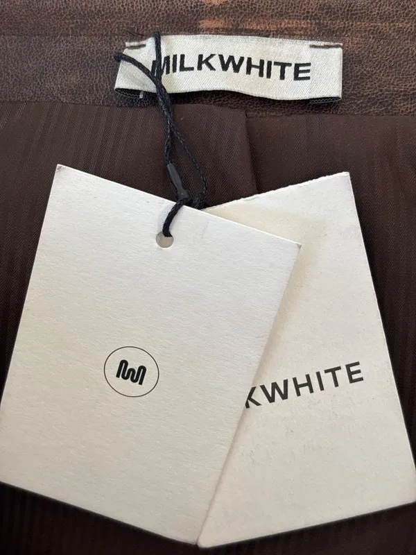 Milkwhite Mini Skirt in Used Small New Womens Faux Leather Vegan - Image 11