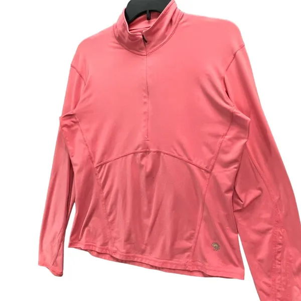 Mountain Hardwear Pullover Womens M Salmon Pink Half Zip Lightweight Sweatshirt‎ - Image 4