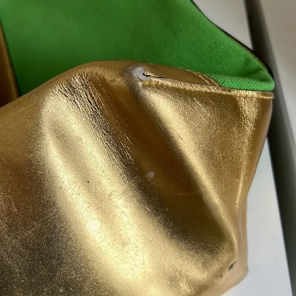 Lauren Ralph Lauren Green and Gold Summer Canvas Tote - Image 13