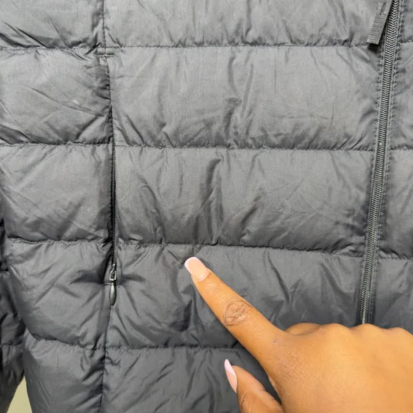 Uniqlo Women Ultra Light Down‎ Filled Jacket Medium Black Puffer Water Repellent - Image 2