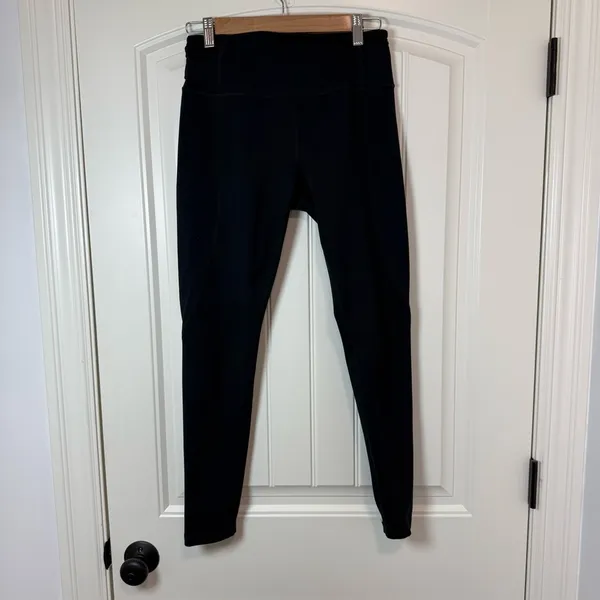Core 10 Black High Waist Leggings with Tapered Fit - Image 2