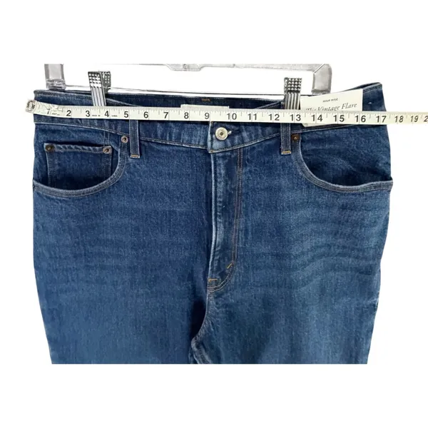 Abercrombie & Fitch The Vintage Flare Jeans Womens 31‎ Blue High Rise Raw Hem - Image 5