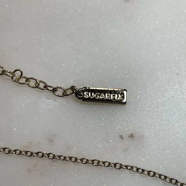 BaubleBar SugarFix | Gold Tone "K" Initial Necklace - Image 3