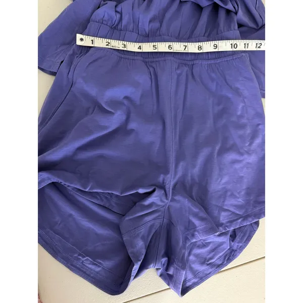 Lululemon Tank and Short Romper Lounge Shorts Onesie Charged Indigo Purple 4 - Image 9