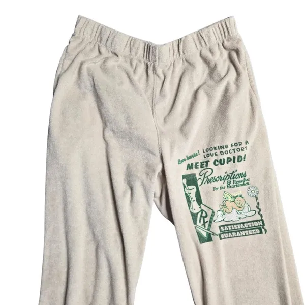 Boys Lie Love‎ Hurts Terry Sweatpants in Sand Size: M - Image 3