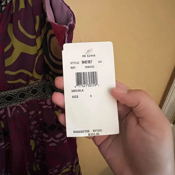 NWT nicole miller silk purple dress‎ 4 - Image 7