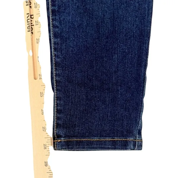 d. Jeans Dark Wash Skinny Ankle Jeans Double Button Mid Rise Jeggings Size 12 - Image 9