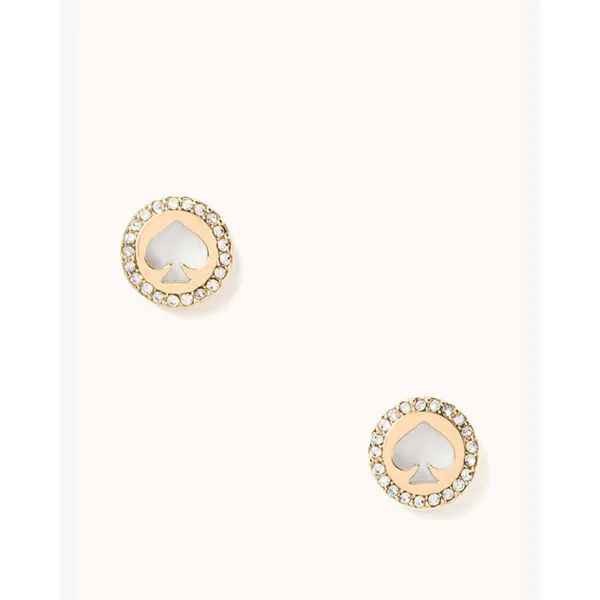 Kate Spade NY Spot The Spade Pave Halo Spade Studs One Size - Image 4