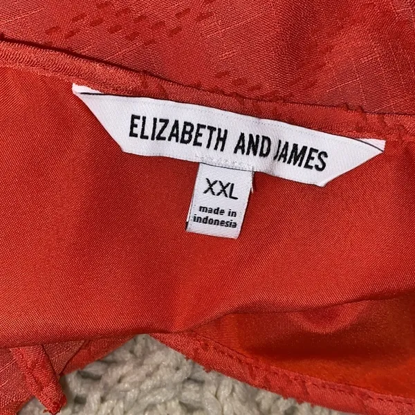 Elizabeth and James tangerine color top size XXlarge - Image 5