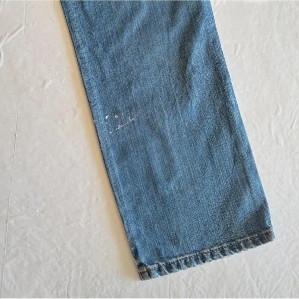 Ralph Lauren Vintage Denim Saturday‎ Jeans Distressed with Paint Marks Size 8 - Image 8