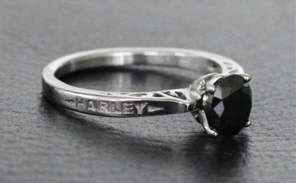 NEW 🔥Sz 9 HD Black stone Ring - Image 2