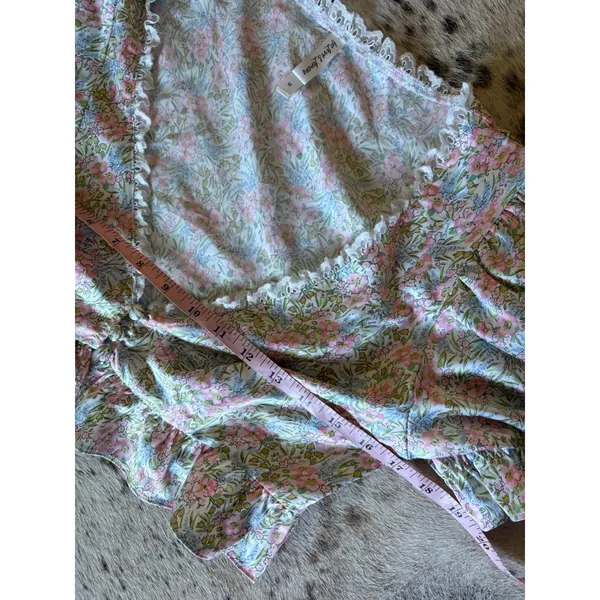 FOR LOVE & LEMONS Farrah floral Ruffle‎ Top Size Medium Feminine Dainty - Image 6