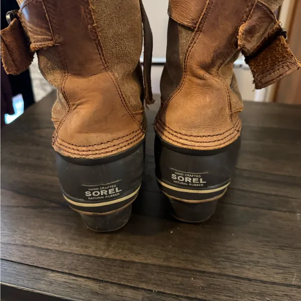 Sorel Tan and Brown Boots women’s 9 - Image 3