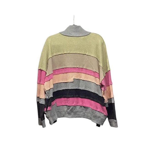 Oli & Hali colorblock thermal knit Sage combo Size Large - Image 4