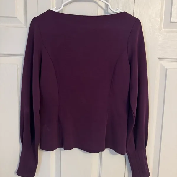 Banana Republic Women's Purple Top - Image 3