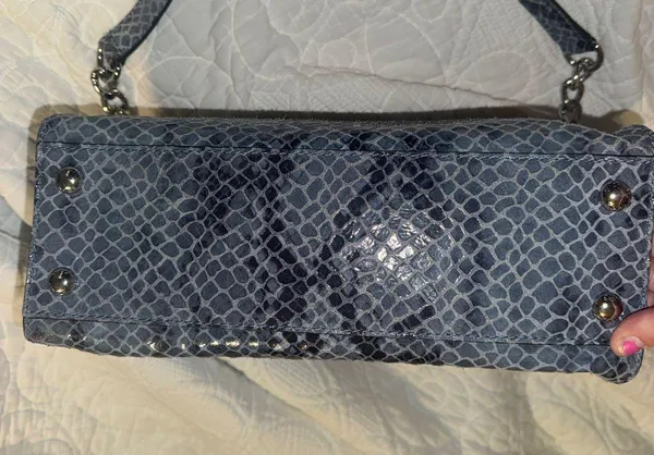 Michael Kors Blue Snake Skin Bag - Image 5