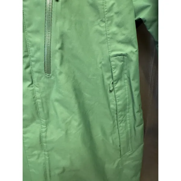 Men's Columbia Pouring Adventure ll Jacket SZ Small Green Black Hood Omni tech - Image 5