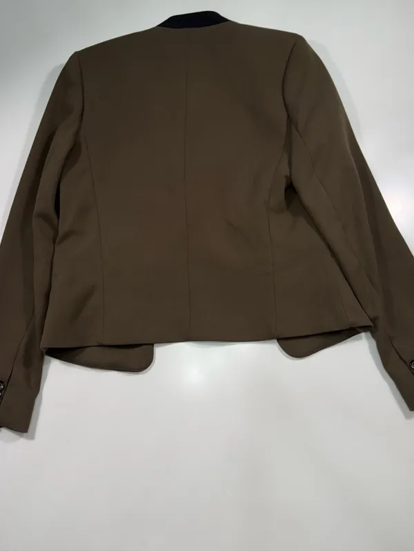 Sinequanone Brown Blazer with Black Shawl Lapel - Women's Tailored Jacket - Image 11