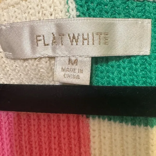Anthropologie Flat White Colorful Striped Maxi Dress Size medium - Image 5