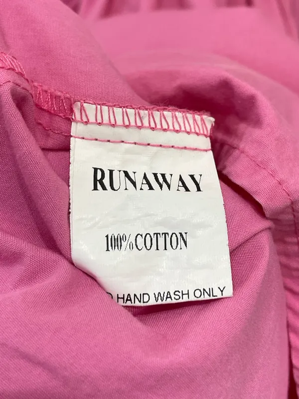 RUNAWAY The Label Ayla Hot Pink Crop Top Tiered Maxi Skirt Set XS - Image 9