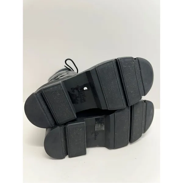 Sam Edelman Boots‎ Size 7.5 Black Lug Sole Tabitha Lace Up Round Toe Winter Boot - Image 8