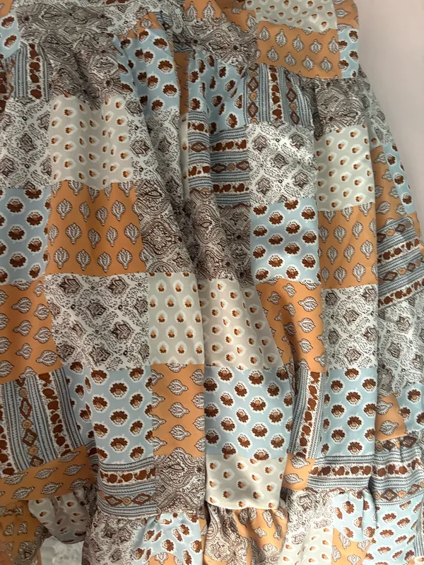Pink lily patterned dress medium  - Image 3