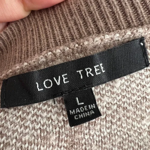 Love Tree Brown Plaid Cardigan Cottagecore Academia‎ Retro Preppy Vintage Inspired Large - Image 3
