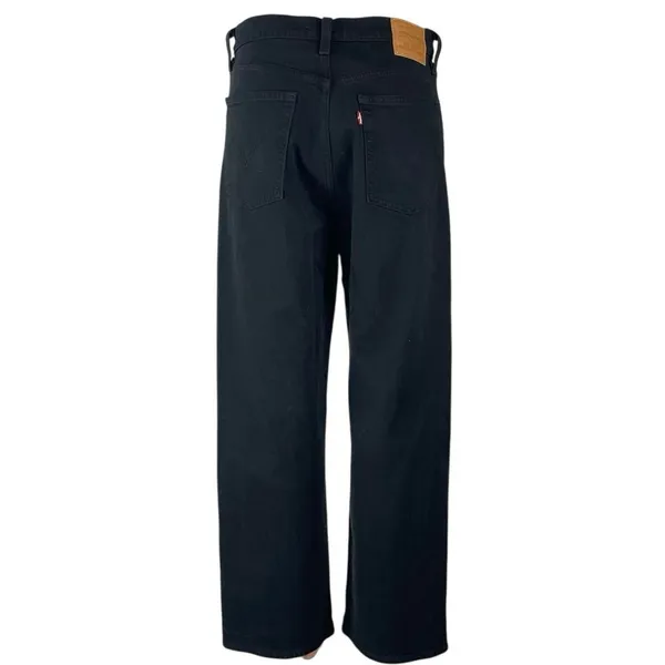 Levi's Ribcage Straight Ankle Women's Black High Rise Baggy Denim Jeans Size 29 - Image 3