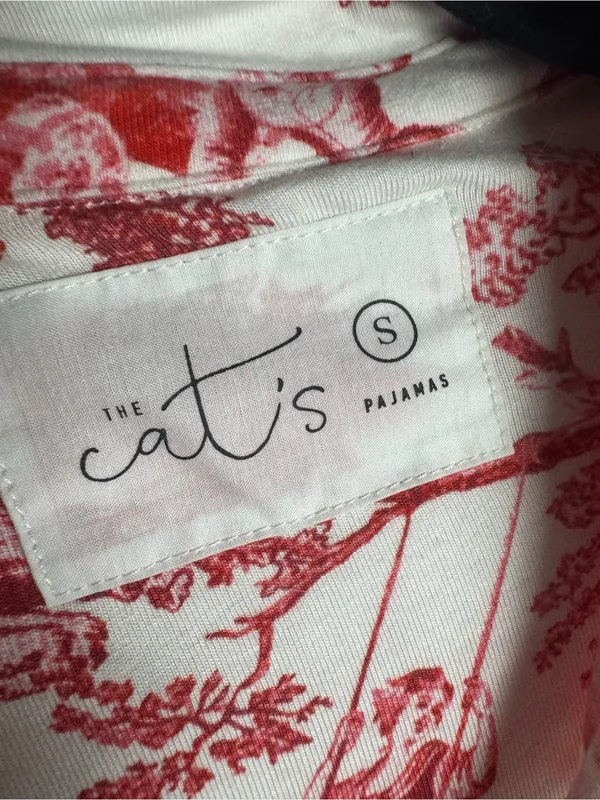 The Cat’s Pajamas Pima Knit Night Shirt Idle Hours White S NWOT - Image 5