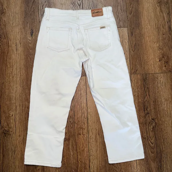 Levi Strauss Signature White Straight Leg Jeans Size 4 28x22 Denim y2k cotton - Image 2