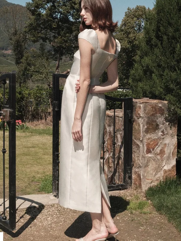 Maison Amory The Belmont Dress in Ivory Cream XXS NEW $369 Bride Bridal - Image 4