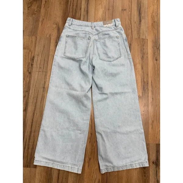 Mavi Paloma High Rise Wide Leg Jeans Light Wash‎ 100% Cotton Size 27 - Image 3