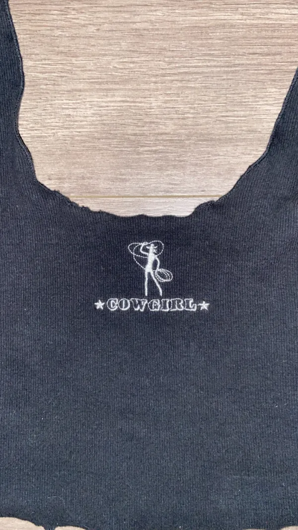 Cowgirl Cropped Tank Size XS - Image 2