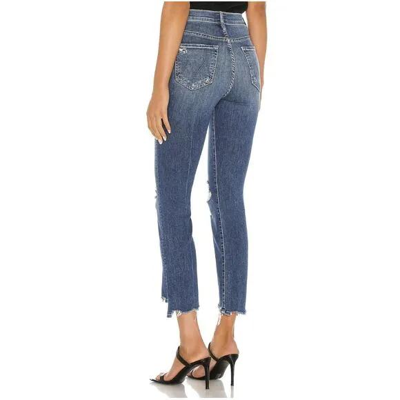 Mother The Insider Crop Step Chew in Dancing on‎ Coals Size 26 - Image 2
