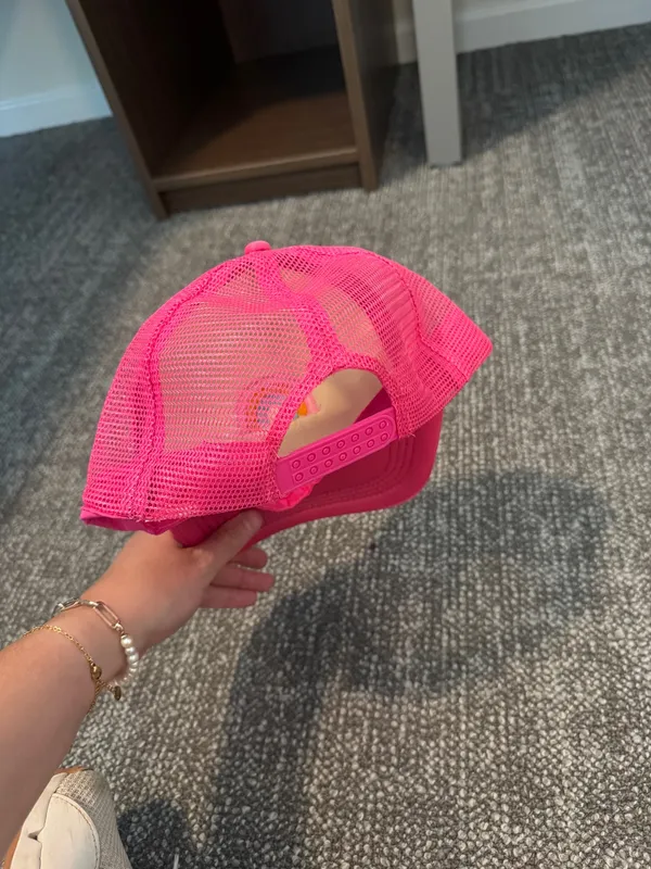 Pastel Trucker Hat Pink - Image 2