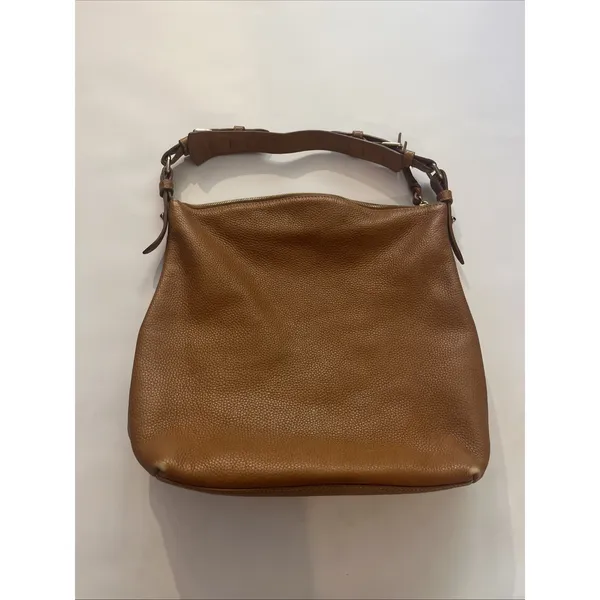 Dooney & Bourke Brown Dillen Large Zipper Pocket Sac Hobo Shoulder Bag Purse - Image 6