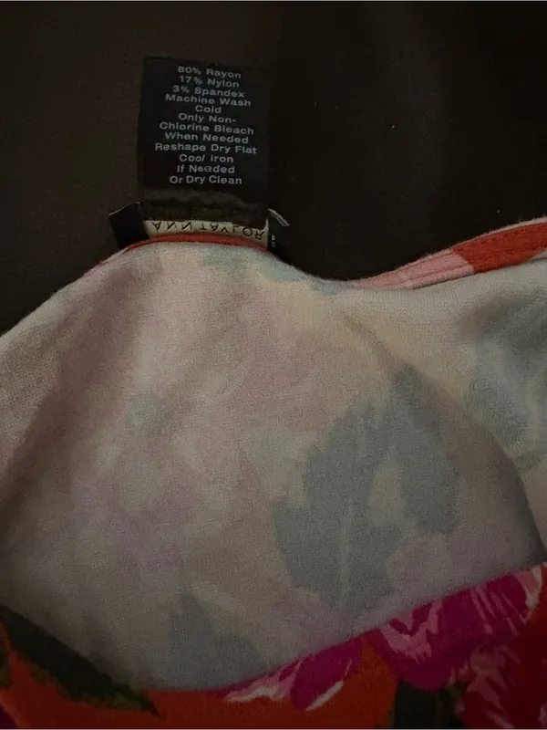 Ann Taylor Orange Floral Tank with Pink Pencil Skirt - Image 4