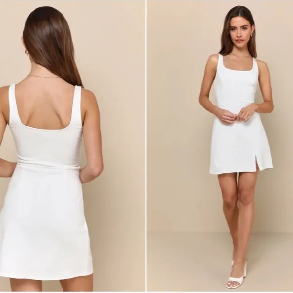 LULU's Bachelorette Engagement Bridal Shower Honeymoon Flirty Mini Dress - Image 3