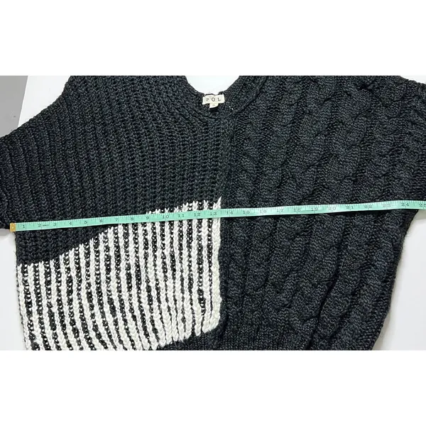 POL Black Chunky Knit Sweater Size Small Wool Blend Oversized Pullover - Image 7