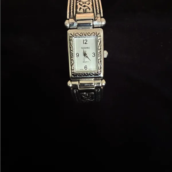 Silver Bangle bracelet watch - Image 3