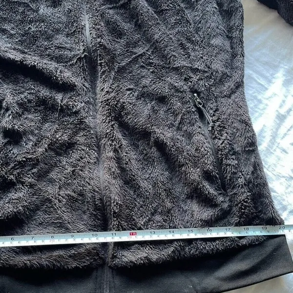 The North Face Full Zip Sherpa Fleece Jacket Women's Size Large Black - Image 3