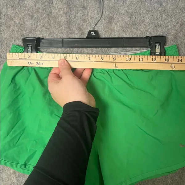 Nike Dri-Fit Women Small Vibrant Green Athletic‎ running Shorts - Image 5