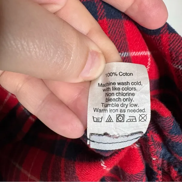 Madewell Plaid Flannel Button Down shirt‎ Size Xsmall - Image 6