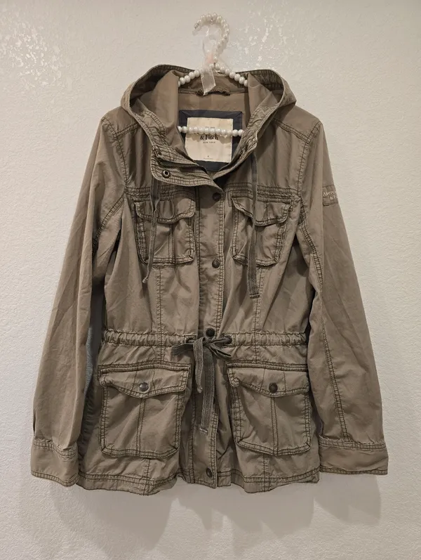 Abercrombie And Fitch utility style jacket green M - Image 2