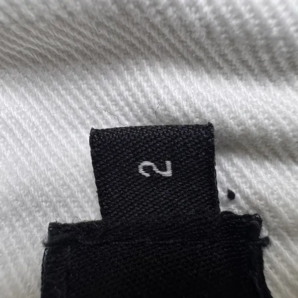 Calvin‎ Klein Women's Sz 2 White Denim Jeans Low Rise Flare 30x27 Short - Image 7