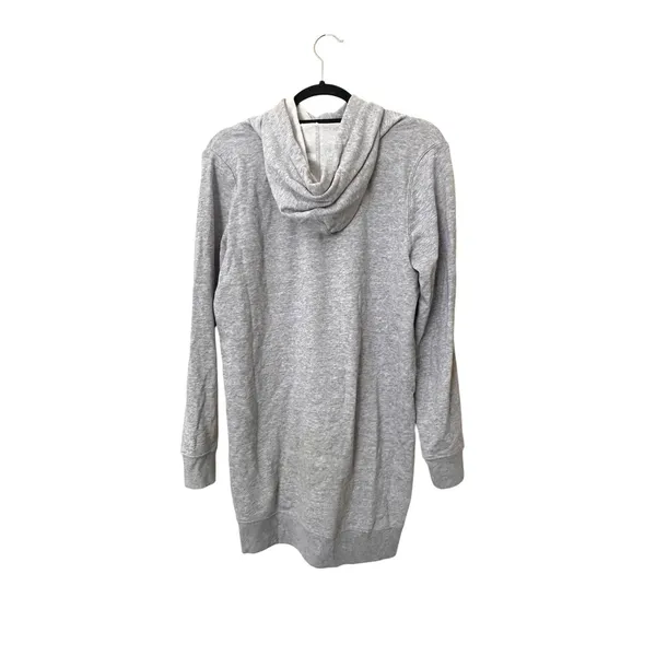 CALVIN KLEIN JEANS Hooded Sweatshirt‎ Dress Grey Small - Image 4
