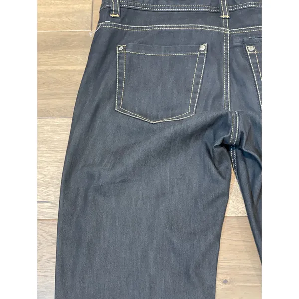 Athleta Jeans Size 14 Black Denim Light Wash Cotton Blend Mid Rise - Image 8