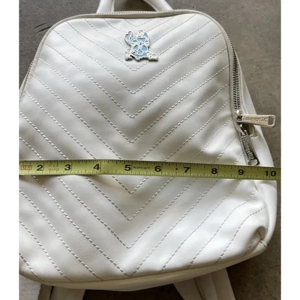 Loungefly Quilted Stitch & Ducklings Ducks White Mini Backpack Lilo & Stitch - Image 6